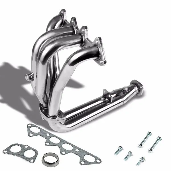Metallic 4-2-1 Shorty Exhaust Header Manifold For 94-97 Accord/97-99 Cl 2.2L L4 1
