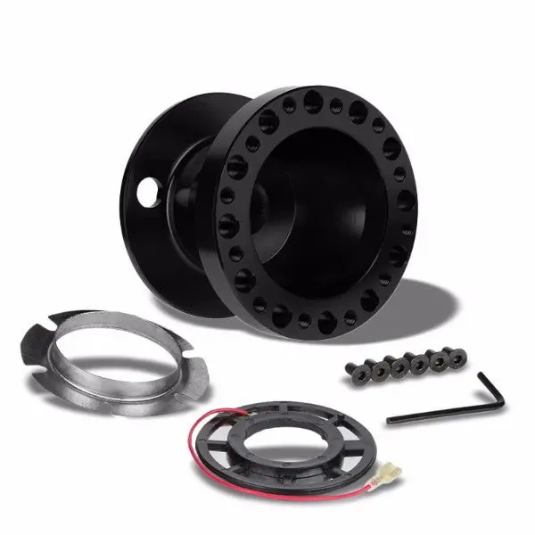 Black Aluminum 6-Hole Steering Wheel Hub Adapter For Toyota/Scion Mr2/Corolla/Ae86/Tc 1