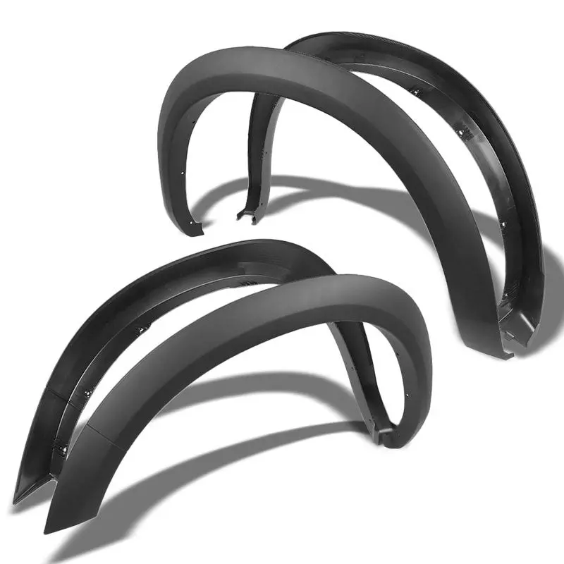 Matte Black Abs Wheel Fender Flares Guard For 09-17 Dodge Ram 1500 1