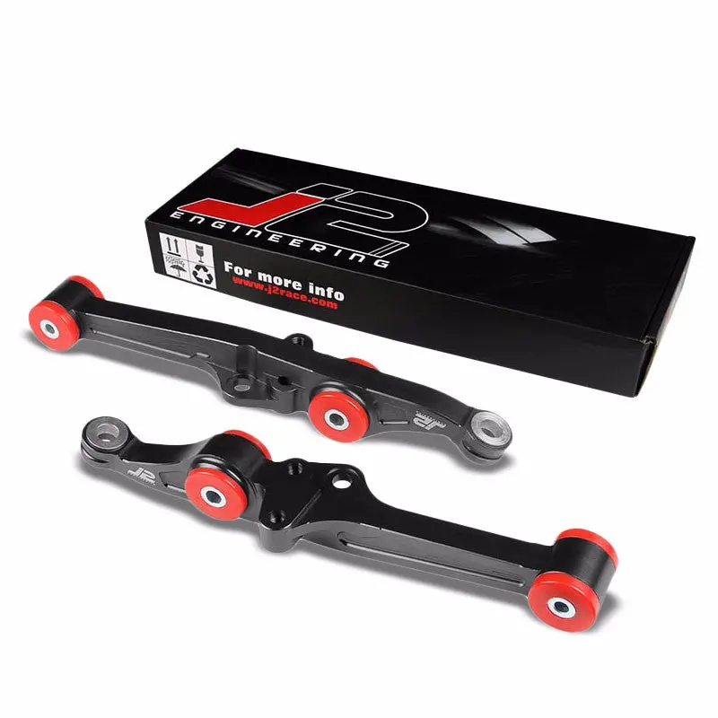 J2 Black Aluminum Front Lower Control Arm Bar Suspension For Integra/Civic/Crx 1