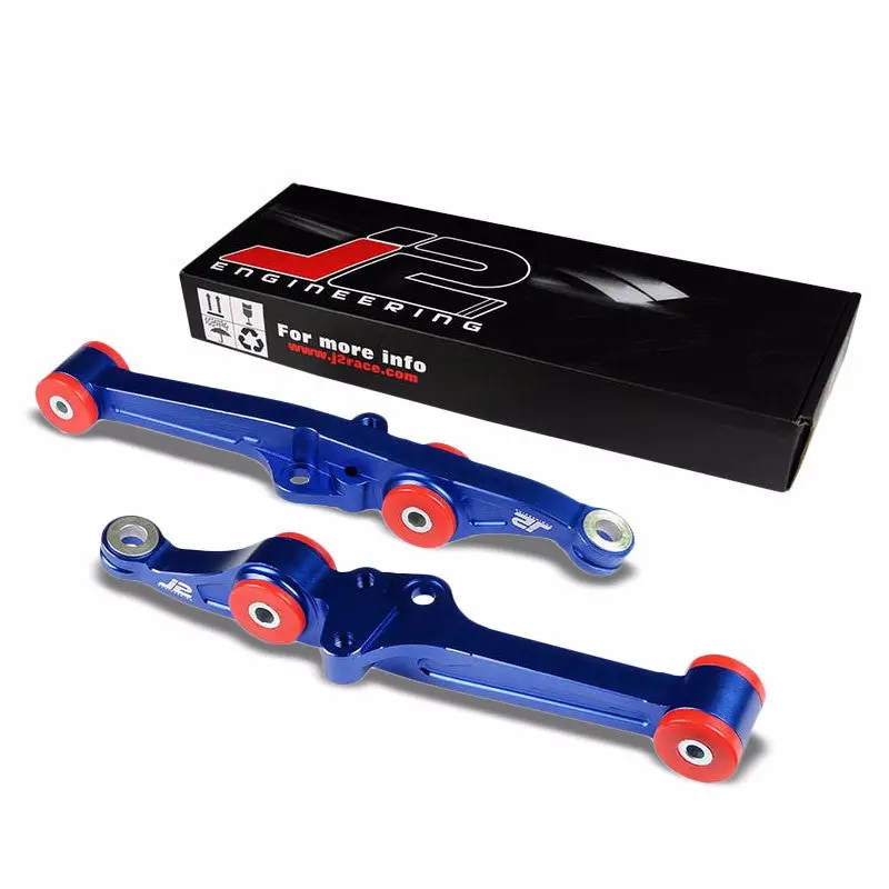 J2 Blue Aluminum Front Lower Control Arm Bar Suspension For Integra/Civic/Crx 1