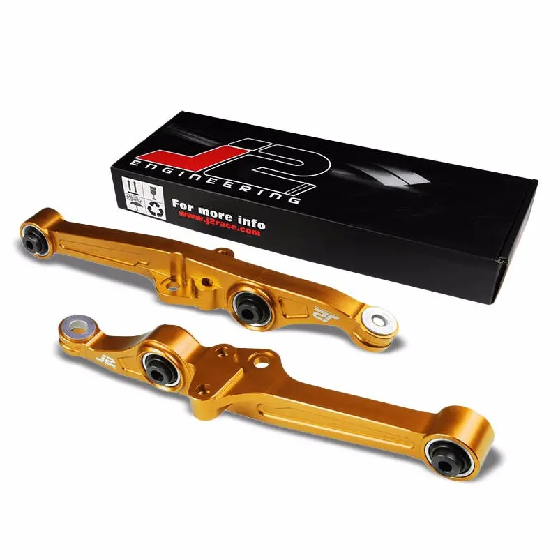 J2 Gold Front Lower Control Brace Bar Arm Suspension For Civic/Integra Ee Ed/Da9 1