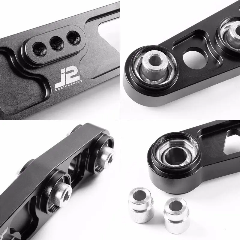 J2 Black Spherical Bushing Rear Lower Suspension Control Arm For Civic/Integra 2