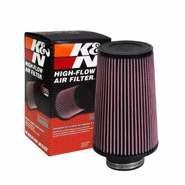 K&N 3" 76 Mm Universal Rubber Cotton Gauze Cone Round Tapered Air Filter Re-0810 1