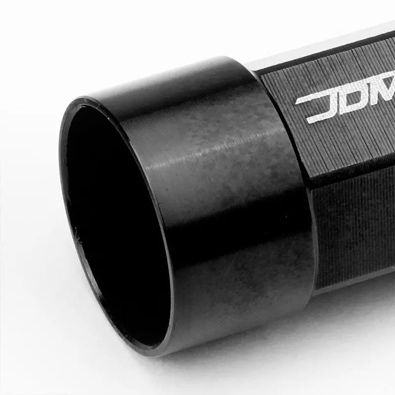 20Pcs Universal Aluminum Black Lug Nut [Dual Thread Acorn Ty27] [Conical Seat / M12 X 1.25] 2
