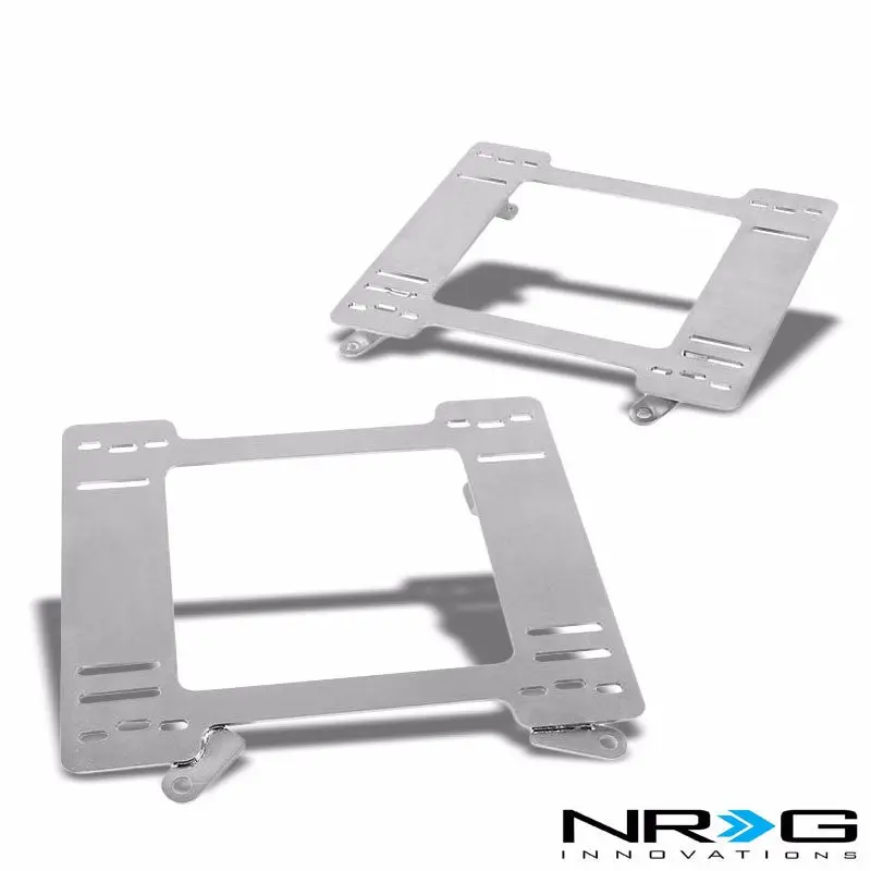 Nrg Stainless Steel Racing Seat Mount Bracket Adapter For 93-02 Camaro/Firebird 1