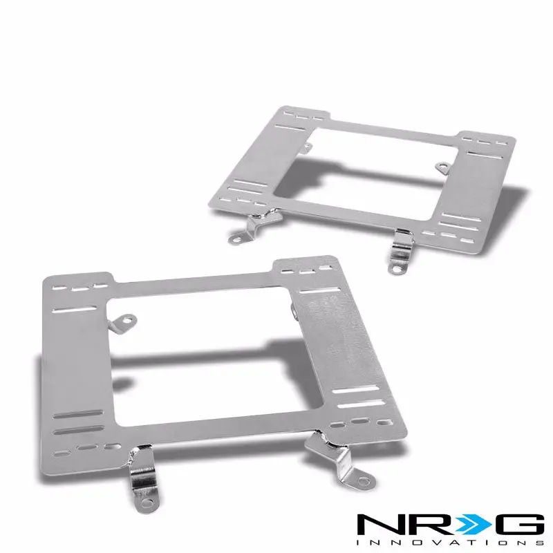 2X Nrg Stainless Steel Racing Seat Mount Bracket Adapter For Ford 79-98 Mustang 1