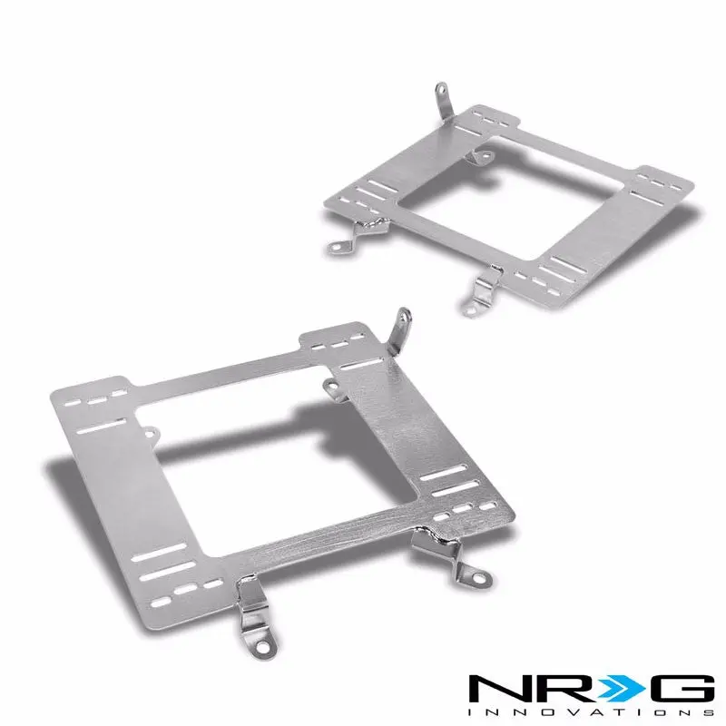 2X Nrg Stainless Steel Racing Seat Mount Bracket Adapter For Ford 99-04 Mustang 1