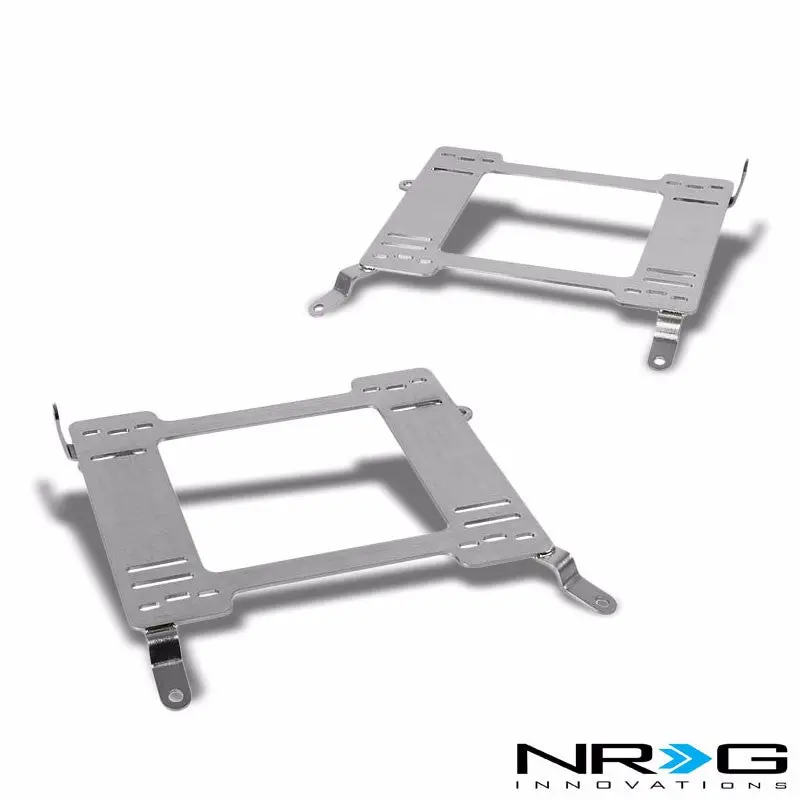 2X Nrg Stainless Steel Racing Seat Mount Bracket Adapter For 00-05 Eclipse 1