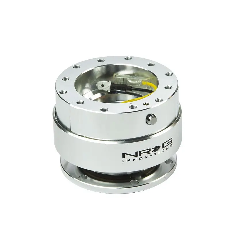 Nrg Silver/Silver Ring Gen 1.5 Race 6-Hole Steering Wheel Quick Release Adapter 1