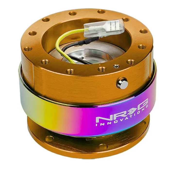 Nrg Rose Gold/Neo Chrome Gen2 Race 6-Hole Steering Wheel Quick Release Adapter 1