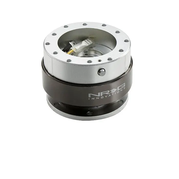 Nrg Silver/Chrome Ring Gen 2.0 Race 6-Hole Steering Wheel Quick Release Adapter 1