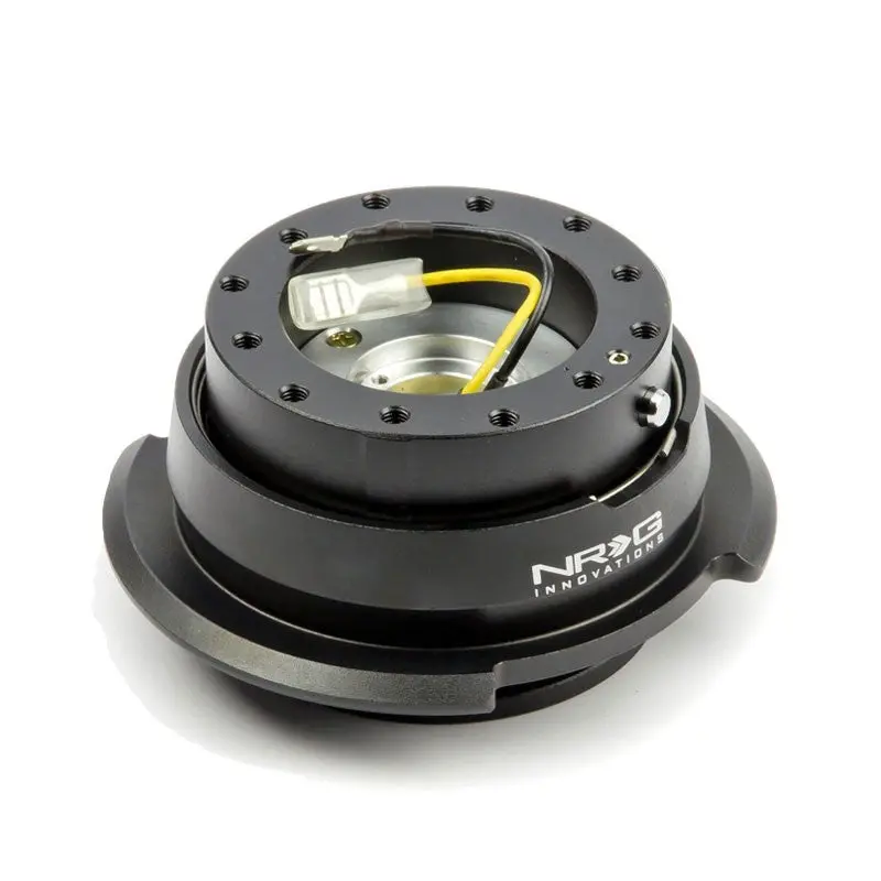 Nrg Black Gen 2.8 Race Steering Wheel Quick Release Adapter 6-Hole Design 1
