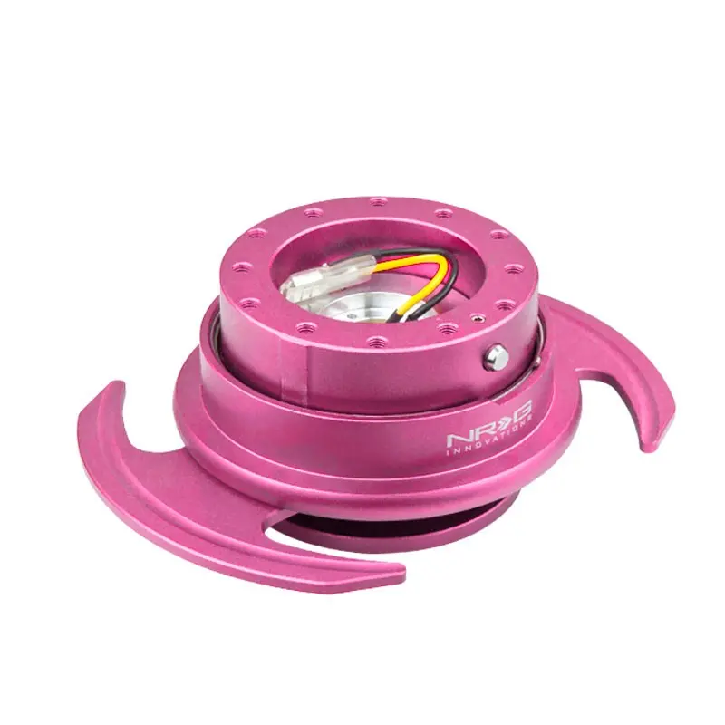 Nrg Pink Gen 3.0 Race Steering Wheel Quick Release Adapter 6-Hole Design 1