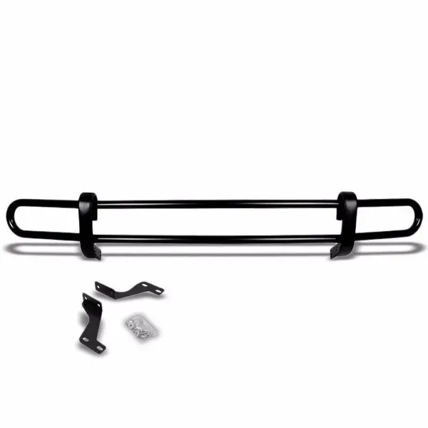Black Mild Steel 1.25" Double Round Bar Rear Bumper Guard For Toyota 09-13 Venza 1