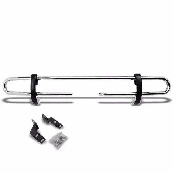 Stainless Steel 1.25" Double Round Bar Rear Bumper Guard For Toyota 03-09 4Runner/Lexus 03-09 Gx470 1