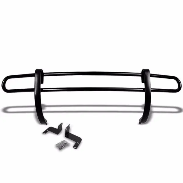 Black Mild Steel 1.25" Double Round Bar Rear Bumper Guard For Nissan 08-15 Rogue 1