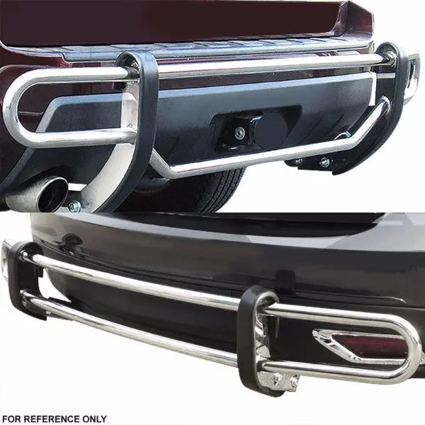Stainless Steel 1.25" Double Round Bar Rear Bumper Guard For Nissan 05-12 Pathfinder R51 2