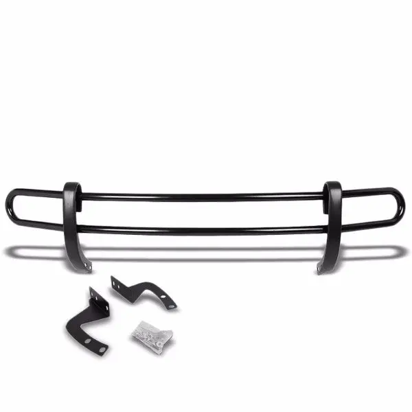 Black Mild Steel 1.25" Double Round Bar Rear Bumper Guard For Nissan 09-14 Murano Z51 1