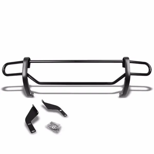 Black Mild Steel 1.25" Double Round Bar Rear Bumper Guard For Nissan 13-16 Pathfinder R52 1