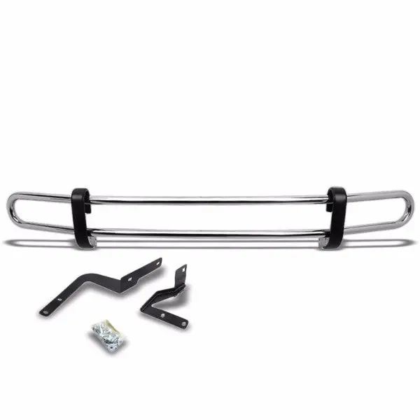 Stainless Steel 1.25" Double Round Bar Rear Bumper Guard For Honda 07-11 Cr-V Re 1