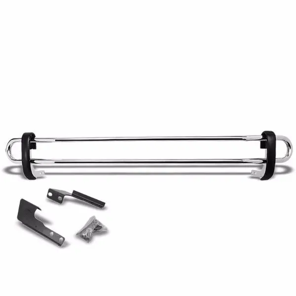 Ss 1.25" Double Rd Bar Rr Bumper Guard For Acura 01-06 Mdx Yd1/Honda 03-08 Pilot/06-14 Ridgeline 1
