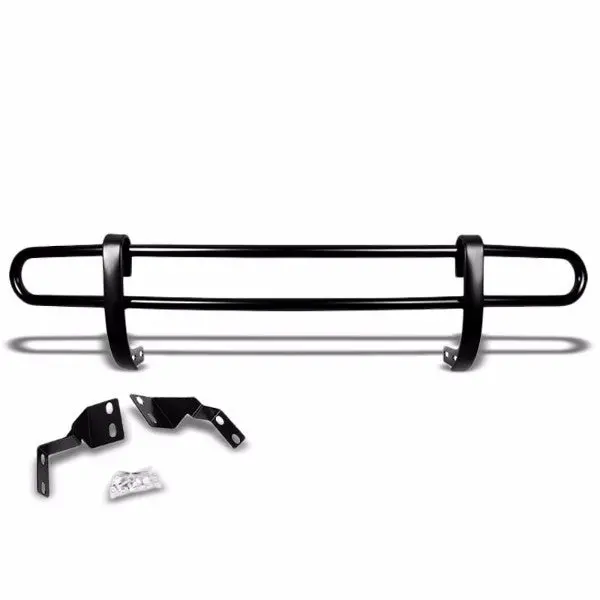 Black Mild Steel 1.25" Double Round Bar Rear Bumper Guard For Honda 05-10 Odyssey Rl V6 3.5L 1