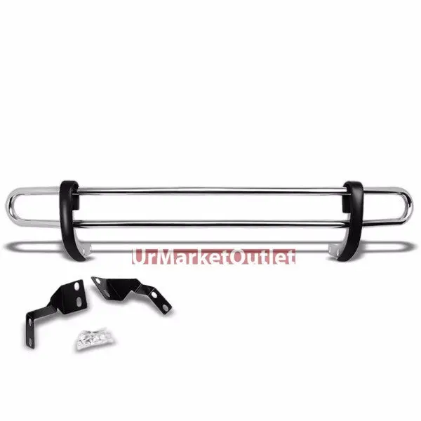 Stainless Steel 1.25" Double Round Bar Rear Bumper Guard For Honda 05-10 Odyssey Rl V6 3.5L 1