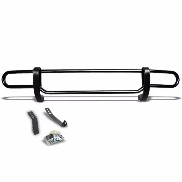 Black Mild Steel 1.25" Double Round Bar Rear Bumper Guard For Ford 06-10 Explorer U251 1