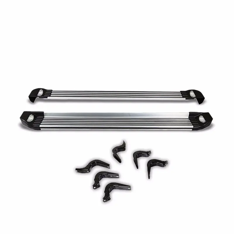 (Ridgeline W/Light Metal) Running Board Nerf Bar For 07-14 Toyota Fj Cruiser (Xj10 1St Gen) 1