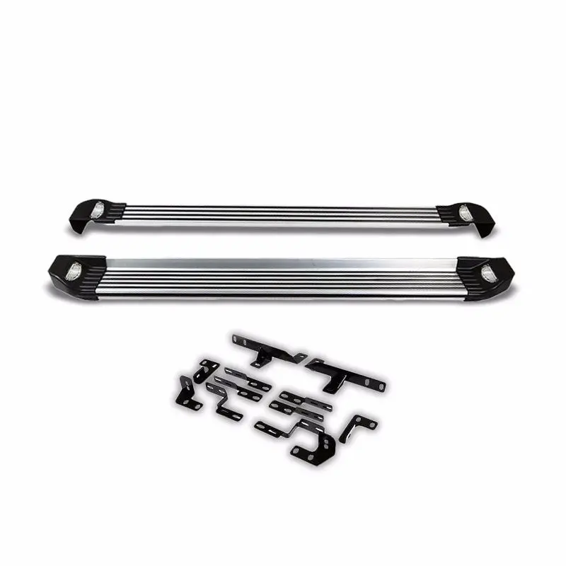 (Ridgeline W/Light Metal) Running Board Nerf Bar For 08-13 Toyota Highlander (Xu40 2Nd Gen) 1