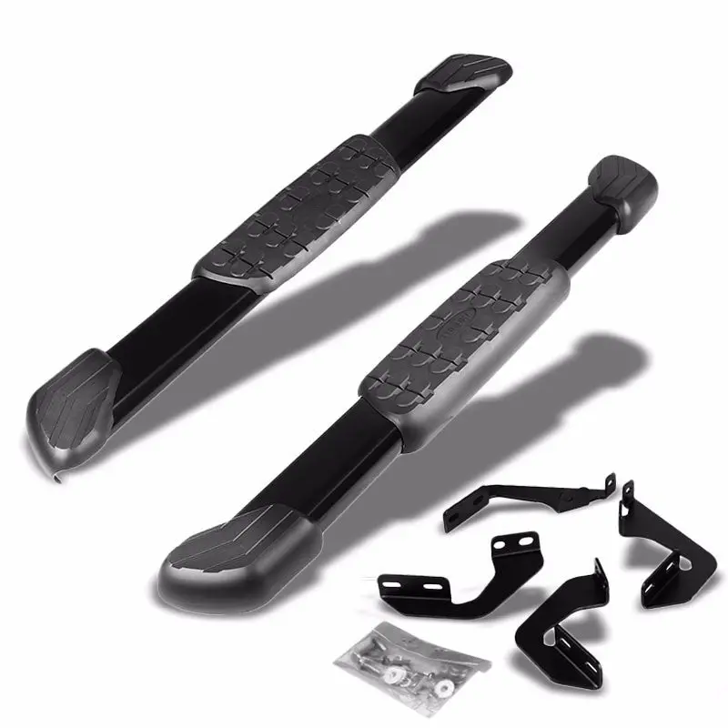 (5" Flat Pads Black) Running Board Nerf Bar For 07-17 Toyota Tundra (Xk50 2Nd Gen) [Standard Cab] 1