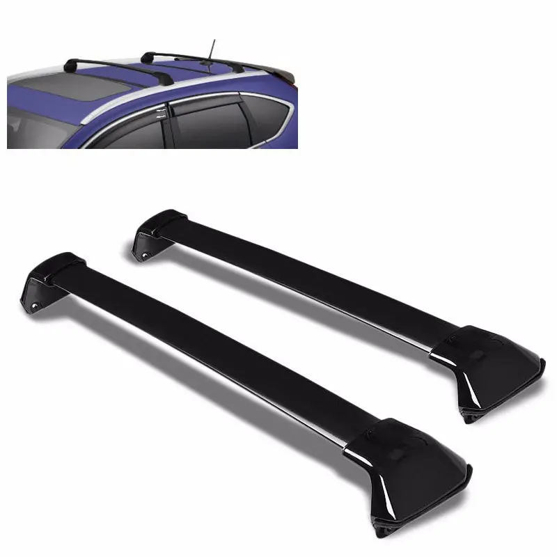 Black Oe Factory Style Aluminum Top Roof Rack Crossbar/Rail For Honda 12-15 Crv 1