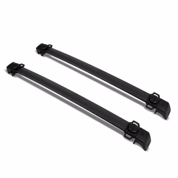 Black Aluminum Roof Rack Crossbar Top Luggage/Bag Cargo Rail For Jeep 11-16 Compass 1
