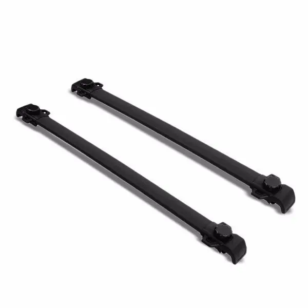Black Aluminum Roof Rack Crossbar Top Luggage/Bag Cargo Rail For Jeep 07-15 Patriot 1