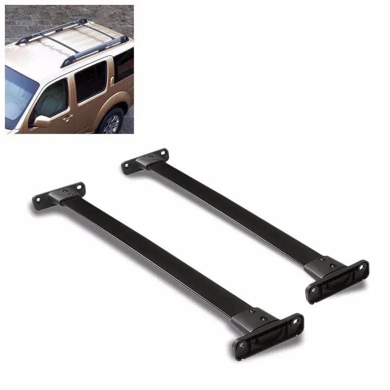 Black Aluminum Top Roof Rack Crossbar/Rail For Nissan 05-12 Pathfinder 1