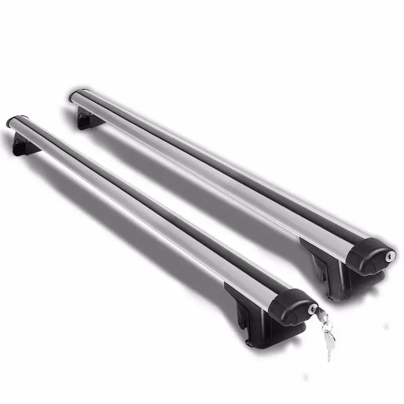 48" Aluminum Roof Rack Top Crossbar Luggage/Bag Aero Bar Rail+Lock For Car/Suv 1