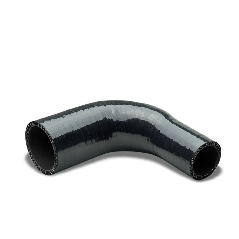 Black 3Ply Silicone 1.00"-1.25" 90 Degree Reducer Hose For Turbo/Intercooler 1