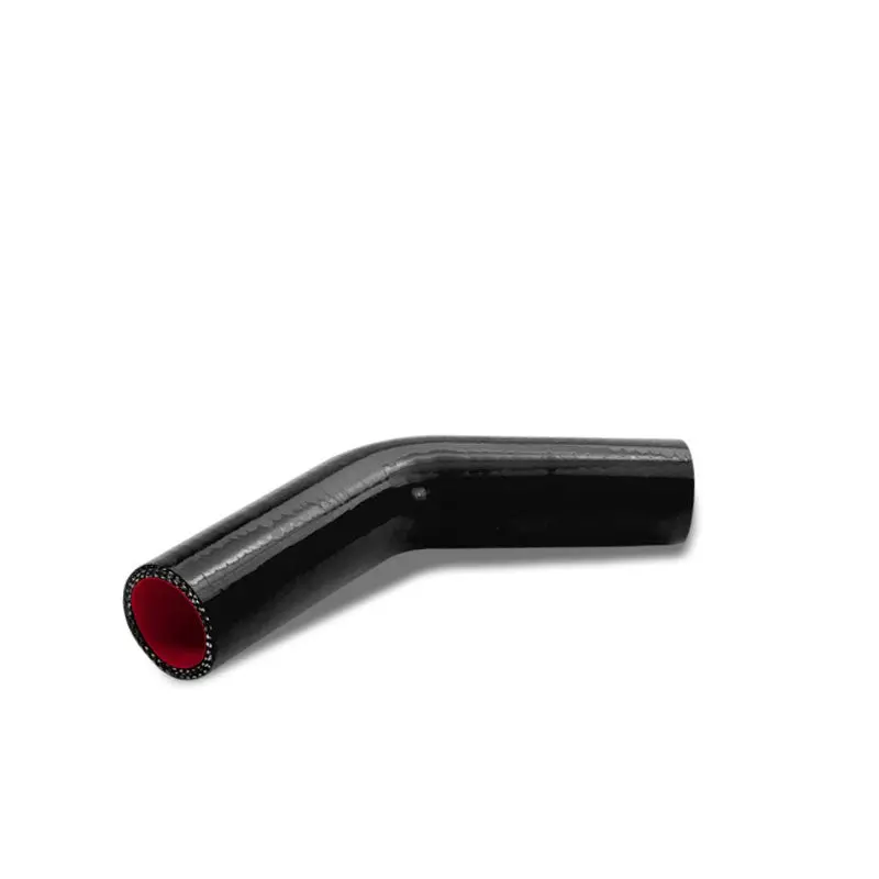 Black-Red Silicone 1" 3-Ply 45 Degree Elbow Hose For Turbo/Intake/Intercooler 1