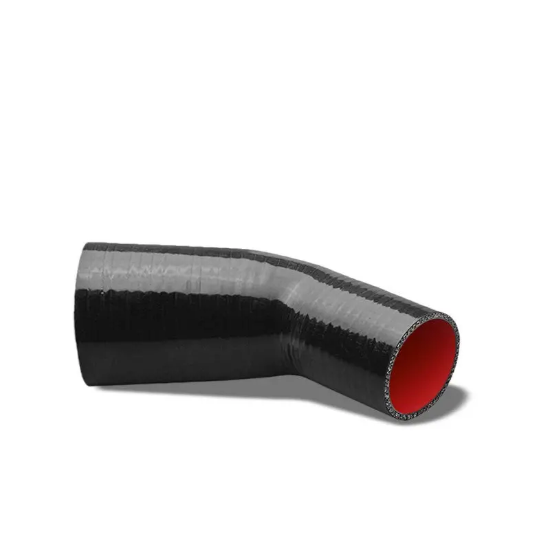 Black-Red 3Ply Silicone 1.25"-1.50" 45 Degree Reducer Hose For Turbo/Intercooler 1