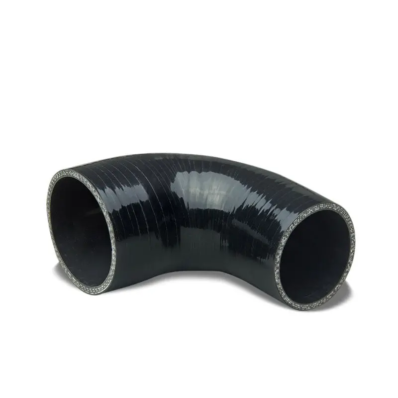 Black 3Ply Silicone 1.25"-1.50" 90 Degree Reducer Hose For Turbo/Intercooler 1