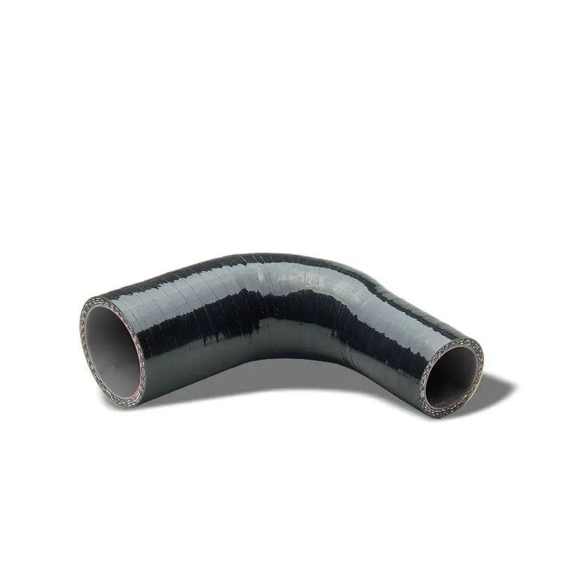 Black 3Ply Silicone 1.25"-1.75" 90 Degree Reducer Hose For Turbo/Intercooler 1