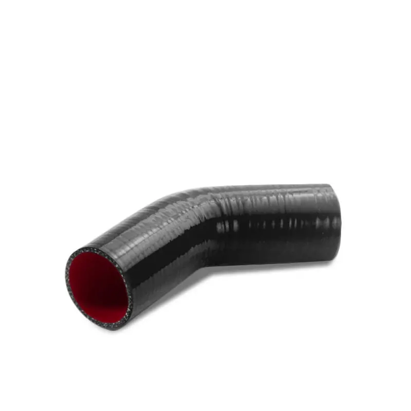 Black-Red Silicone 1.25" 3-Ply 45 Degree Elbow Hose For Turbo/Intake/Intercooler 1