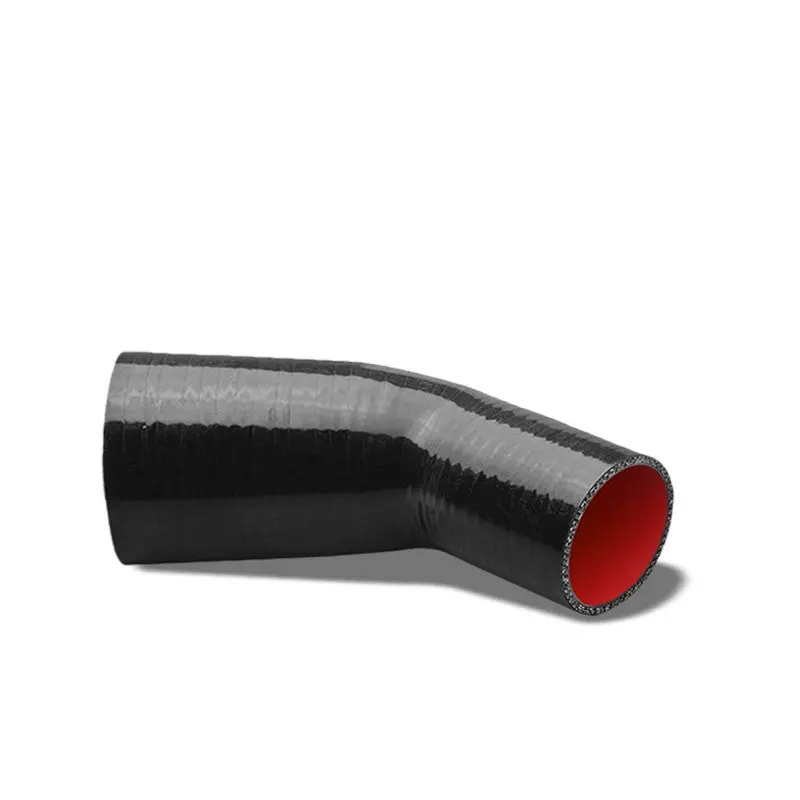 Black-Red 3Ply Silicone 1.50"-2.00" 45 Degree Reducer Hose For Turbo/Intercooler 1