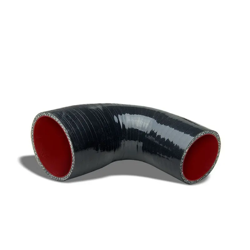 Black-Red 3Ply Silicone 1.75"-2.00" 90 Degree Reducer Hose For Turbo/Intercooler 1