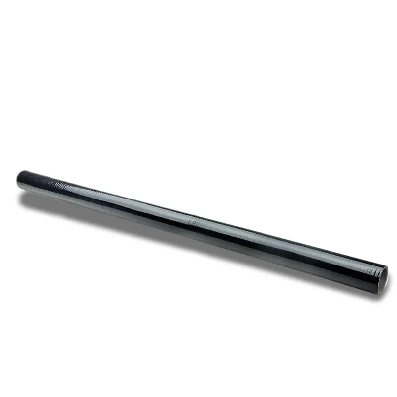Black 4-Ply Silicone 2.50" 1M Long Straight Coupler Hose For Intake/Intercooler 1