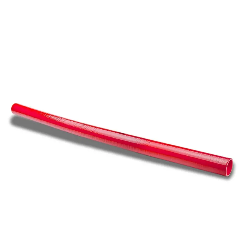 Red 4-Ply Silicone 2.50" 1M Long Straight Coupler Hose For Intake/Intercooler 1