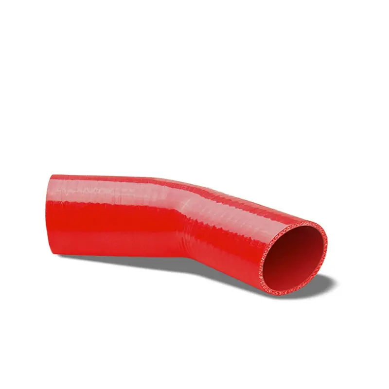 Red 4-Ply Nylon Silicone 2.00"-2.25" 45 Degree Reducer Hose For Turbo/Intake 1