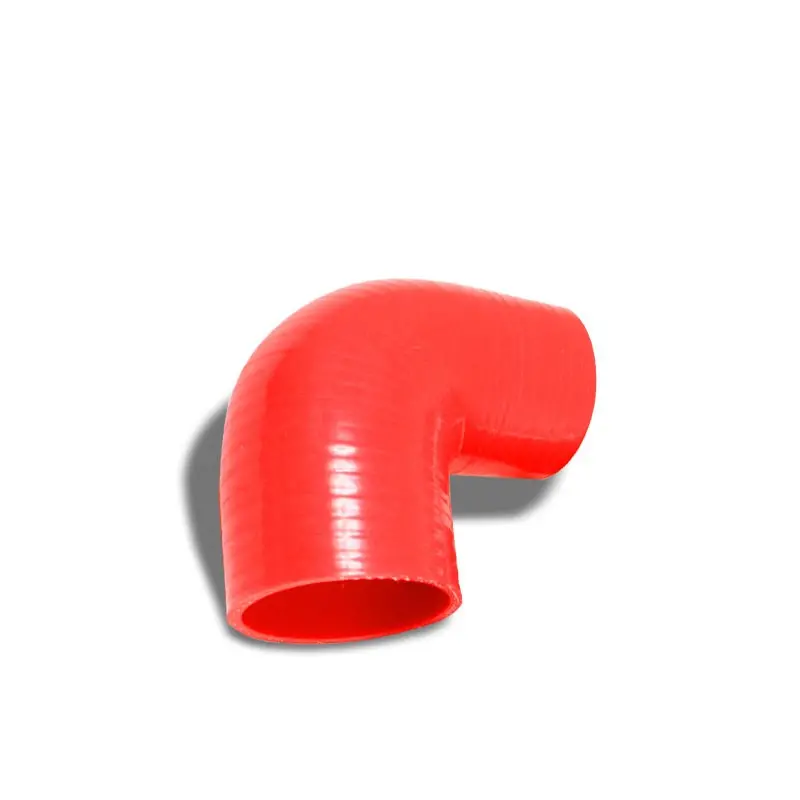 Red 4-Ply Nylon Silicone 2.00"-2.25" 90 Degree Reducer Hose For Turbo/Intake 1
