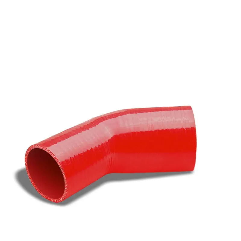 Red 4-Ply Nylon Silicone 2.00"-2.50" 45 Degree Reducer Hose For Turbo/Intake 1